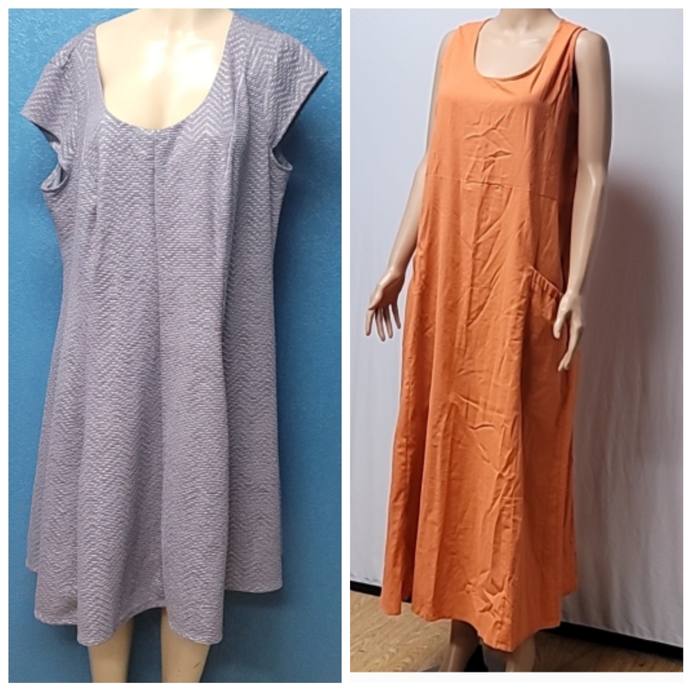 Orange Sleeveless Dress